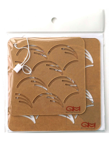 Set mit 2 Schablonen für Sashiko-Stencil - Nowaki