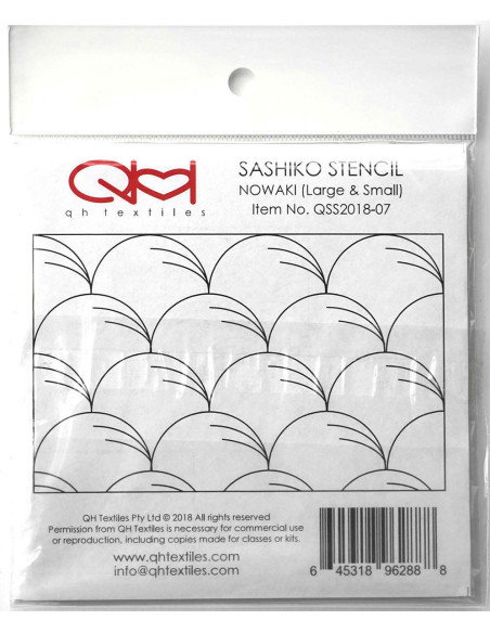 Set mit 2 Schablonen für Sashiko-Stencil - Nowaki