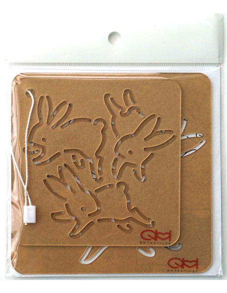 Set mit 2 Schablonen für Sashiko-Stencil - Usagi