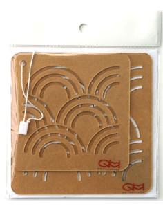 Set mit 2 Schablonen für Sashiko-Stencil - Seikai-Ha 2