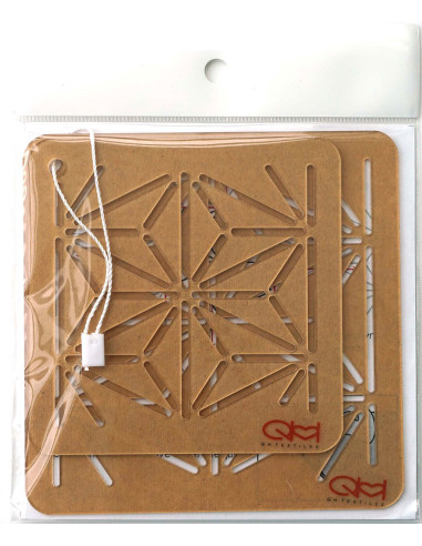 Set mit 2 Schablonen für Sashiko-Stencil - Asano-Ha