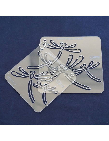 Set mit 2 Schablonen für Sashiko-Stencil - Tonbo