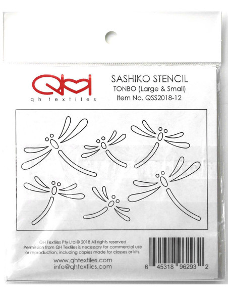 Set mit 2 Schablonen für Sashiko-Stencil - Tonbo