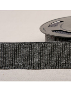 Elastischer Rippbund für Rock - Dunkelgrau