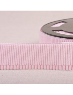 Elastischer Rippbund für Rock - Rosa