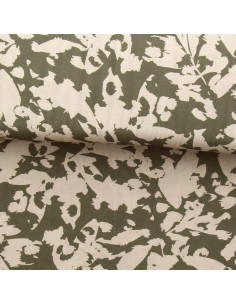 Fantasie-Viskosestoff - Abstrakt Khaki