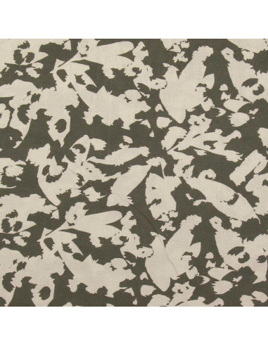 Fantasie-Viskosestoff - Abstrakt Khaki