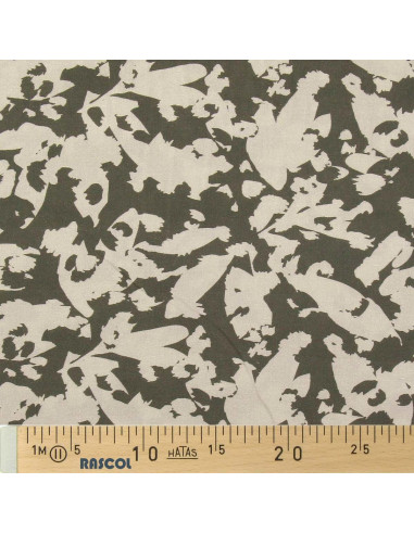Fantasie-Viskosestoff - Abstrakt Khaki