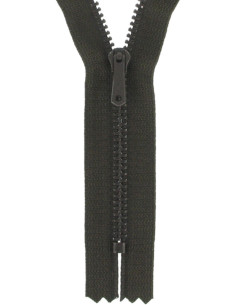 Reißverschluss Hose - Walnussbeize
