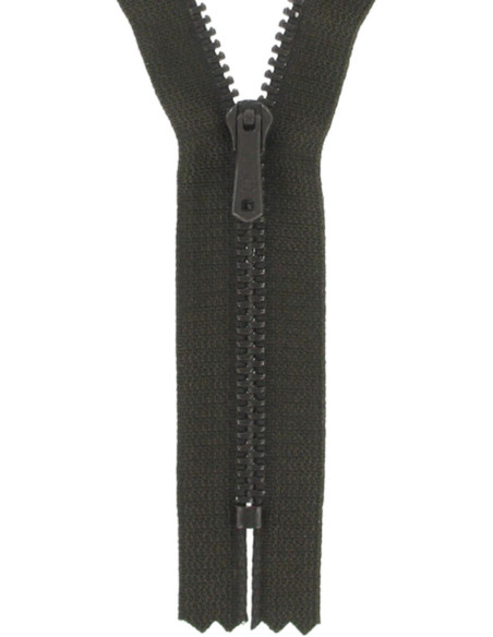 Reißverschluss Hose - Walnussbeize