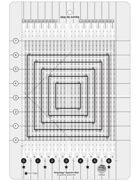 Stripology Quarters Mini Creative Grids Lineal