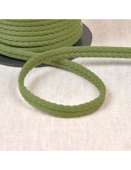 Doppelter Keder mit Fischgrätmuster - Khaki