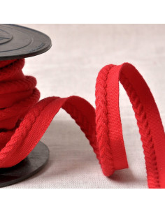 Chevron-Paspelband - Rot