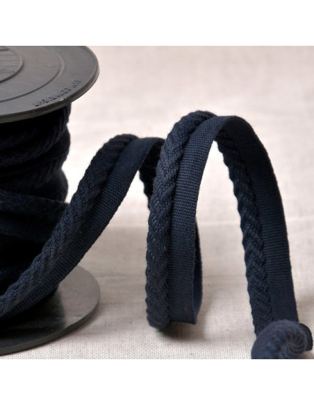 Chevron-Paspelband - Marineblau