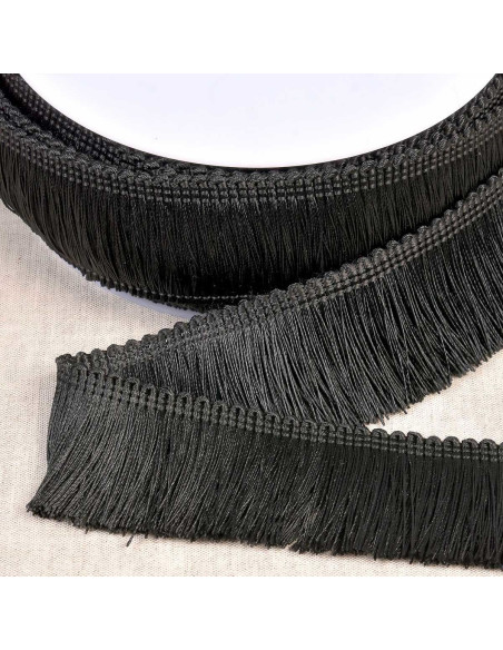 Dicke Fransen 45 mm - Schwarz