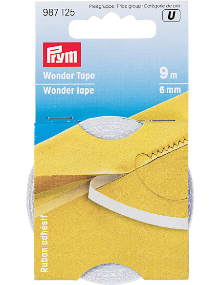 Doppelseitiges wasserlösliches Klebeband Prym - 6 mm x 9 Meter