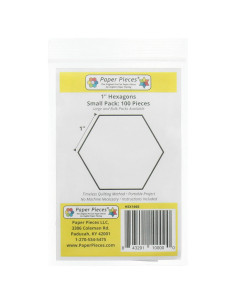 Set mit 100 sechseckigen Paper Pieces 1in