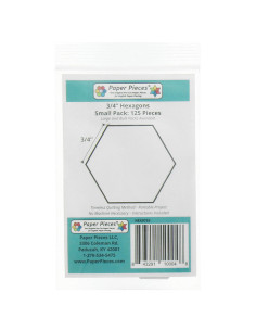 Satz von 125 Papierstücken Hexagone 3/4 Zoll