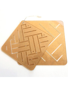 Set mit 2 Schablonen für Sashiko-Stencil - Ami-Shiro