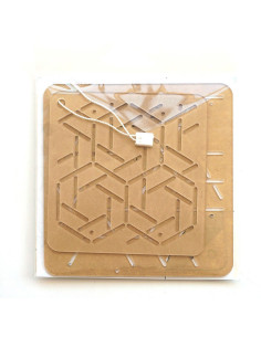 Set mit 2 Schablonen für Sashiko-Stencil - Musubi-Kasane-Kikkou 2