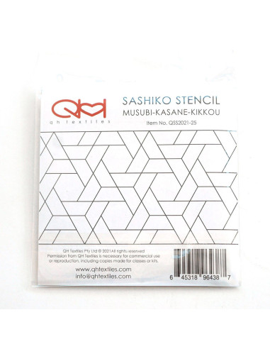 Set mit 2 Schablonen für Sashiko-Stencil - Musubi-Kasane-Kikkou