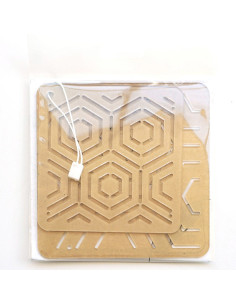 Set mit 2 Schablonen für Sashiko-Stencil - Kikkou 2