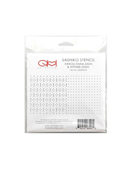 Set mit 2 Schablonen für Sashiko-Stencil - Kikkou-Hana-Zashi & Hitome-Zashi