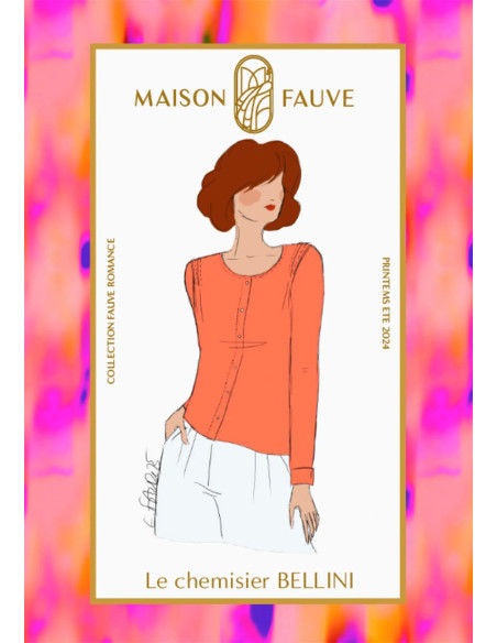 Bellini-Blusenmuster - Maison Fauve