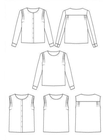 Bellini-Blusenmuster - Maison Fauve