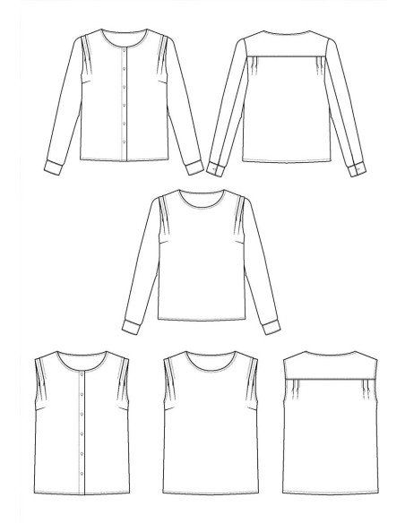 Bellini-Blusenmuster - Maison Fauve
