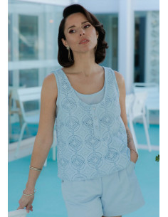 Spritz Tanktop-Muster - Maison Fauve
