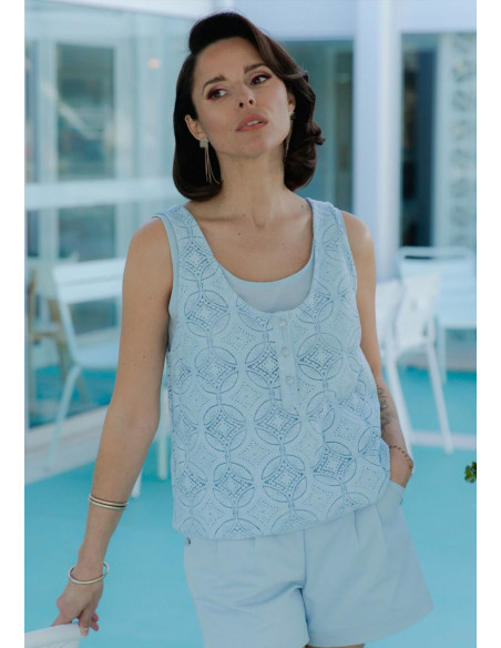 Spritz Tanktop-Muster - Maison Fauve