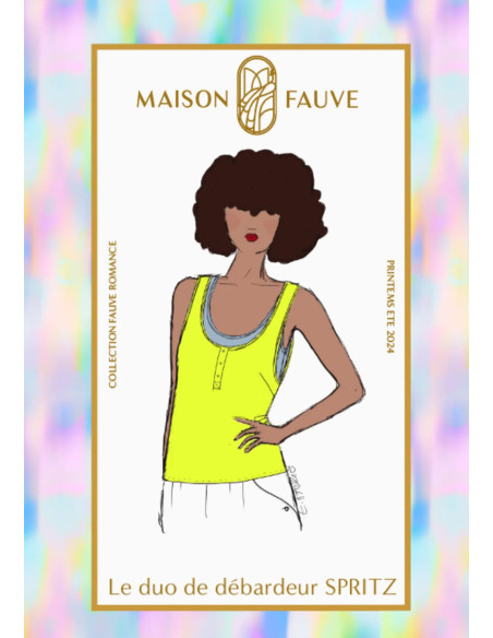 Spritz Tanktop-Muster - Maison Fauve