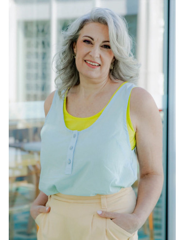 Spritz Tanktop-Muster - Maison Fauve