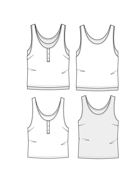 Spritz Tanktop-Muster - Maison Fauve
