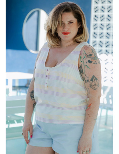 Spritz Tanktop-Muster - Maison Fauve