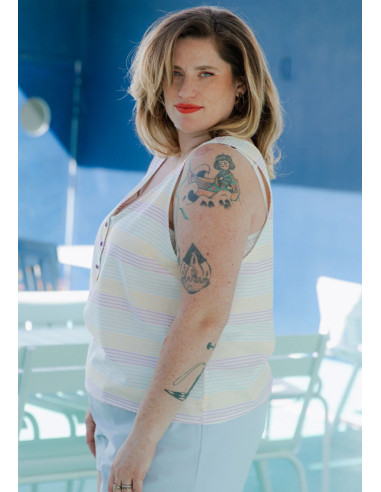 Spritz Tanktop-Muster - Maison Fauve