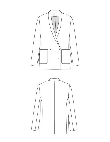 Blazer-Schnittmuster Mimosa - Maison Fauve