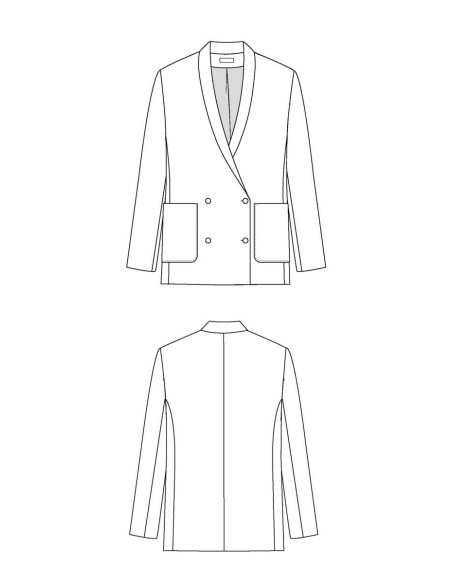 Blazer-Schnittmuster Mimosa - Maison Fauve