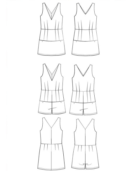 Cosmopolitain Jumpsuit-Schnittmuster - Maison Fauve