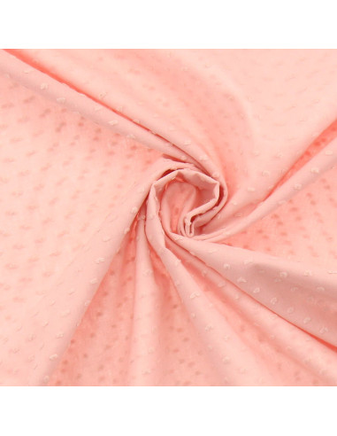 Baumwollstoff Plumetis - Rosa