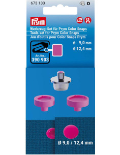Werkzeugset für das Anbringen von Druckknöpfen Color Snaps 9 und 12,4 mm