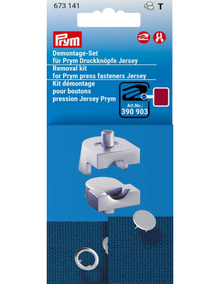 Demontageset für Jersey-Druckknöpfe Prym