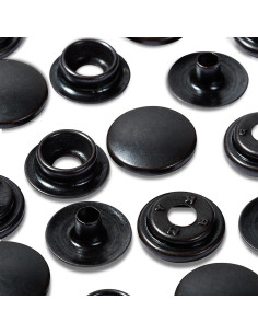Multipack mit 100 Druckknöpfen Sport Camping - Schwarz 2
