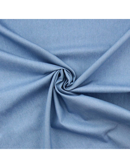 Chambray-Denimstoff - Hellblau