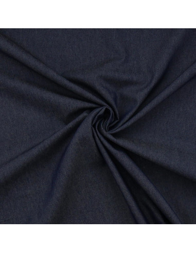 Chambray-Denimstoff - Dunkelblau