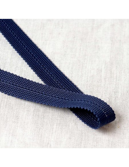 Vorgeflochtener Zopf - Marineblau