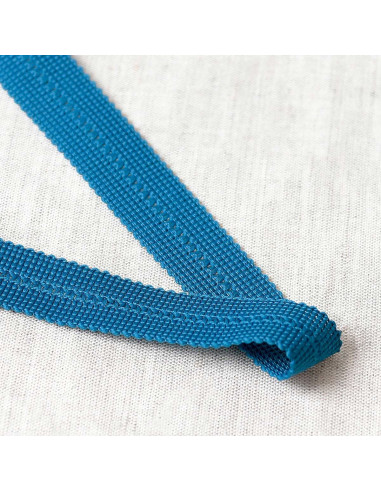Vorgeflochtener Zopf - Entenblau