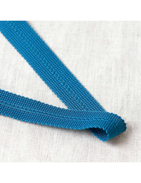 Vorgeflochtener Zopf - Entenblau