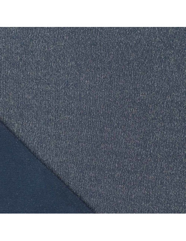 Lurex-Strickstoff - Blau